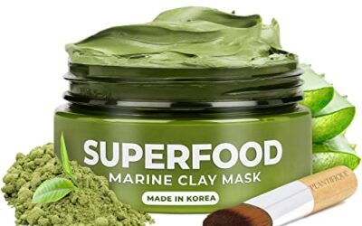 PLANTIFIQUE Korean Skin Care Detox Face Mask with Avocado & Superfoods – Clay Mask Dermatologist Tested, Hydrating Mud Mask for Face and Body – Vegan Face Masks Skincare 3.4 Oz/100ml