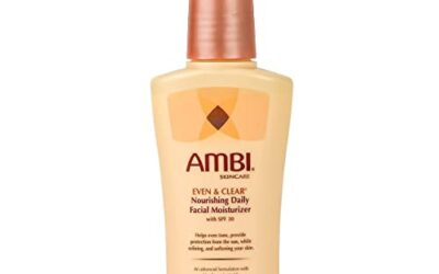 Ambi Even & Clear Daily Facial Moisturizer SPF 30 Helps Even Tone Skin Softening Sun Protection Hyaluronic Acid Aloe Aloe Vera Gel Sensitive Skin Fragrance Free, 3.5 Ounce