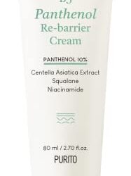 PURITO B5 Panthenol Re-barrier Cream 80ml / 2.70fl. oz. Vegan & Cruelty-free, rich moisturizing cream, moisturizing