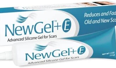 NewGel+E Advanced Silicone Scar Treatment Gel for OLD and NEW Scars w Vitamin E, for Surgery, Injury, Keloids, Burns, and Facial Blemish Scars (15 Grams)