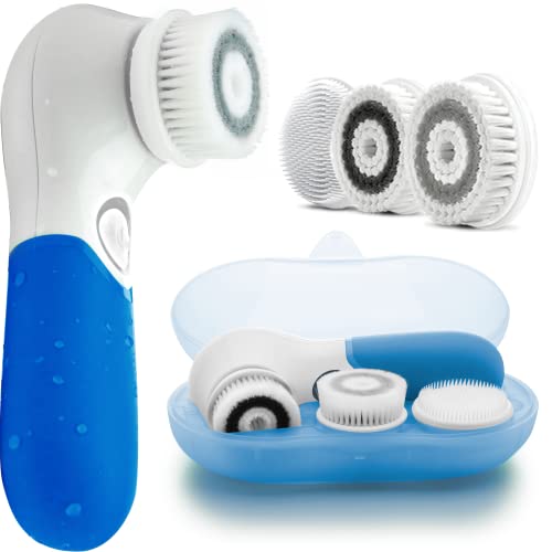 LAVO Facial Cleansing Brush – Electric Spin Scrubber and Exfoliator for Face – Scrub Skin – Exfoliating Cleanser