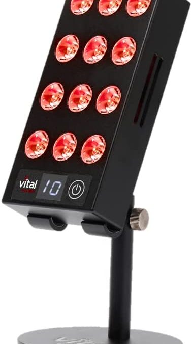 Vital Charge – Handheld Red Light Therapy Device – Red Light Therapy for Face, Body – 660nm Light Therapy for Home – Red Light Therapy Device to Improve Sleep, Energy, and Recovery