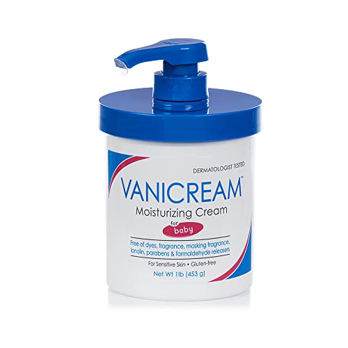 Vanicream Gluten Free & Fragrance Free Baby Moisturizing Cream, 16 oz Pump, Packaging may vary