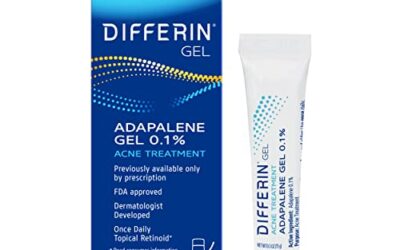 Differin Acne Treatment Gel, 30 Day Supply, Retinoid Treatment for Face with 0.1% Adapalene, Gentle Skin Care for Acne Prone Sensitive Skin, 15g Tube (Packaging May Vary)