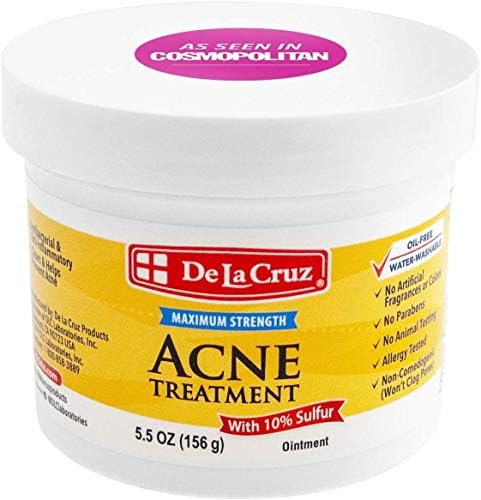 De La Cruz Sulfur Ointment – Cystic Acne Treatment – Cystic Acne Spot Treatment for Face and Body
