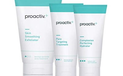 Proactiv+ 3 Step Advanced Skincare Acne Treatment – Benzoyl Peroxide Face Wash, Salicylic Acid Exfoliator for Face And Pore Minimizer – 30 Day Complete Acne Skin Care Kit