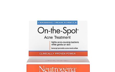 Neutrogena On-The-Spot Acne Spot Treatment with 2.5% Benzoyl Peroxide Acne Treatment Medicine to Treat Face Acne, Gentle Benzoyl Peroxide Pimple Gel for Acne Prone Skin, .75 oz