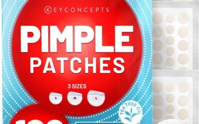 KEYCONCEPTS Pimple Patches for Face (120 Pack), Hydrocolloid Patch with Tea Tree Oil – Pimple Patch Zit Patch and Pimple Stickers – Hydrocolloid Acne Patches for Face – Zit Patches – Blemish Patches