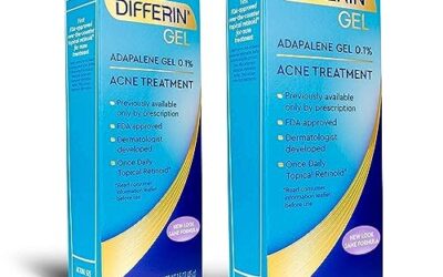 Differin Adapalene Gel 0.1% Acne Treatment, 45 gram, 180-day supply, 1.6 Ounce (Pack of 2)