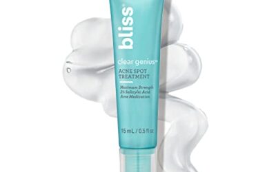 Bliss Clear Genius Acne Spot Treatment – 0.5 Fl Oz – Maximum Strength 2% Salicylic Acid Shrinks Blemishes – Clean – Vegan & Cruelty-Free