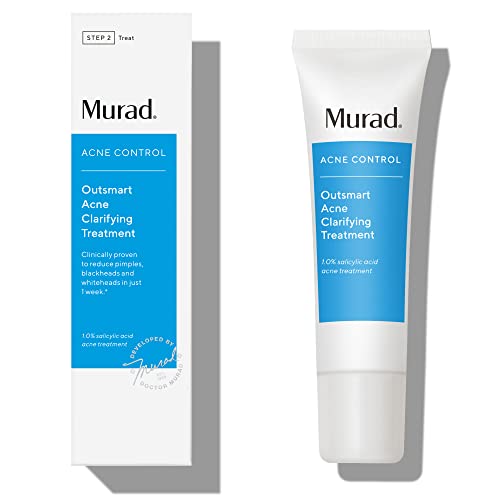Murad Outsmart Acne Clarifying Treatment – Acne Control Gel Serum with Salicylic Acid – Oily Skin Care Treatment Backed by Science, 1.7 Fl Oz
