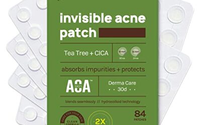 AOA STUDIO Absorbing Cover Healing Invisible Acne Patch Blemish Spot, Treatment, Facial Acne Patch Vegan, Cruelty Free, Hydrocolloid, Two Sizes 10mm 12mm (Total 84 Counts)