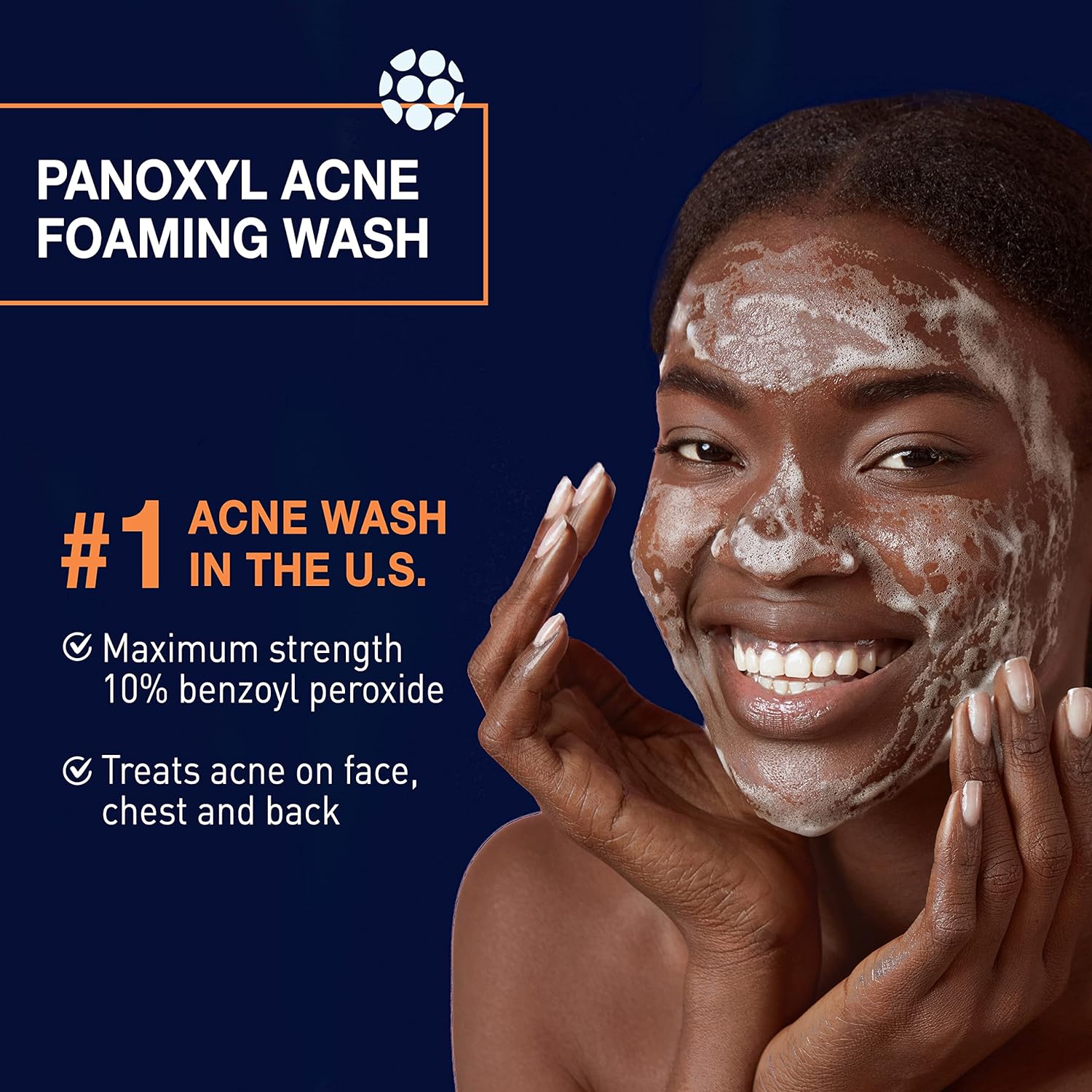 PanOxyl Foaming 10% Foaming Benzoyl Peroxide Acne Wash and Oil Control Moisturizer Bundle