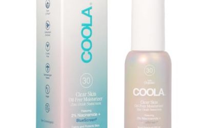 COOLA Clear Skin Oil-Free Moisturizer with SPF 30, Dermatologist Tested Sunscreen with Niacinamide & Centella Asiatica, 1.1 Fl Oz