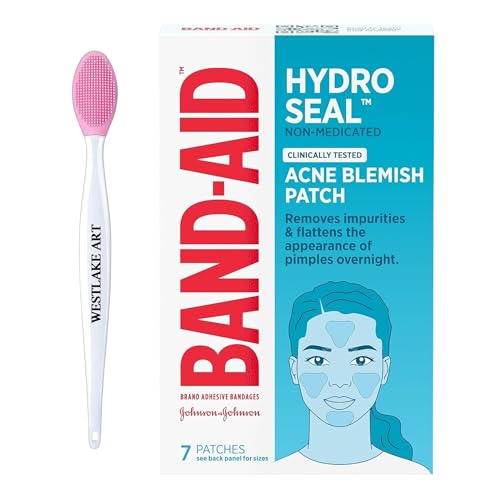 Hydro Seal Acne Patches | Bundled With Nose Cleaning Brush – Pimple Patches, Non-Medicated Pimple Treatment, Fluids Overnight, Protective Barrier Prevents Scars [Pack Of 1]