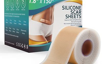 Professional Silicone Scar Sheets (1.6″ x 150″ Scar Roll-3.8M) – Scars Removal Treatment – Reusable Silicone Scar Tape Strips Type for Keloid, C-Section, Surgery, Burn, Acne et