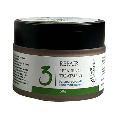 Repairing Cream with Benzoyl Peroxide & Salicylic Acid – Oil-Free, Acne Treatment & Blemish Control, 50g