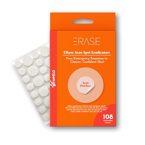 ERase Acne Patches – Proactive Acne Treatment For Face | Hydrocolloid Patch | Acne Patch | Pimple Patches Acne Treatment For Face | Pimple Patches for face | Parches Para Acne