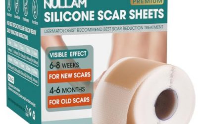 Silicone Scar Sheets, Silicone Scar Tape(1.6″x 158″), Scar Tape for Scar Removal Treatment, Reusable Silicone Scar Strips for Surgical, C-Section, Keloid, Burn, Acne, Surgical Scars