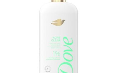 Dove Body Wash Acne Clear Clears & helps prevent acne 1% clearing salicylic acid acne treatment 18.5 oz