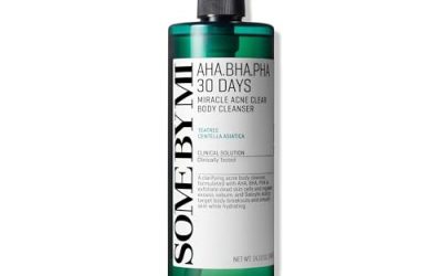 SOME BY MI AHA BHA PHA 30 Days Miracle Acne Clear Body Cleanser – 13.5Oz, 400ml – Mild Exfoliating Daily Acne Body Wash for Acne Prone Skin – Deep Cleanses Back Acne and Sebum – Korean Skin Care