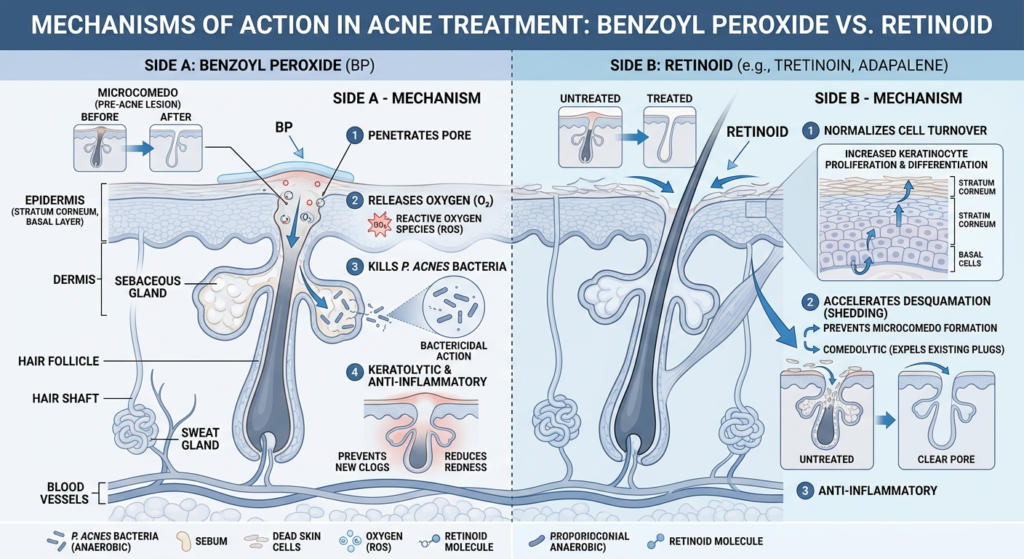 Differin vs Benzoyl Peroxide