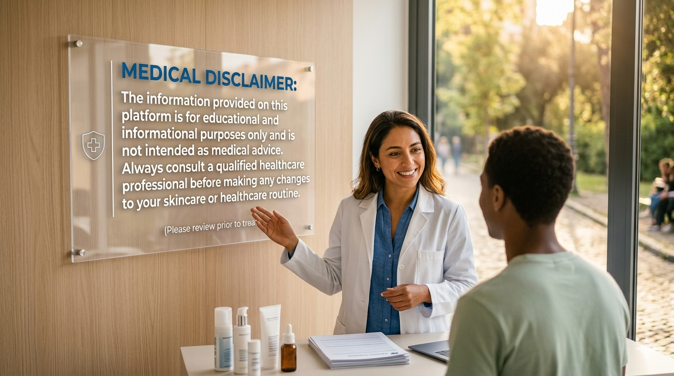 medical disclaimer- better acne treatment