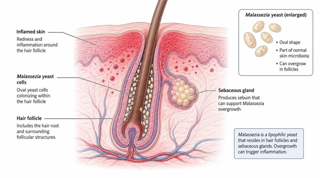 fungal acne on forehead